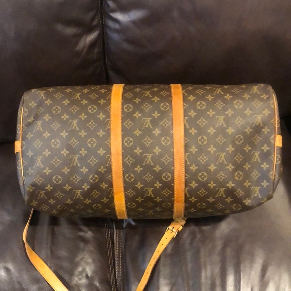 LOUIS VUITTON Monogram LV 55 Keepall Bandolier Strap Luggage Tag Lock Key SD844 - Picture 6 of 17